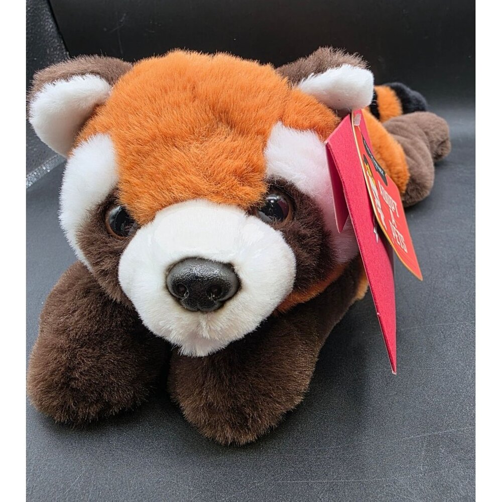 FAO Schwarz Red Panda Plush Toy With Tags Soft & Cuddly Stuffed Animal From Adop